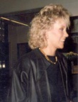 Black leather jacket and black blouse